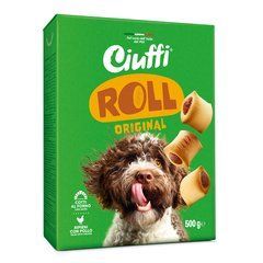 Лакомство для собак Ciuffi Roller Adult All Breeds бисквиты с начинкой из курятины, 500г