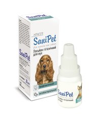 Лосьйон SaniPet краплі для вух котам і собакам, 15мл