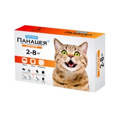 Панацея Суперіум протипаразитарний препарат для котів вагою 2-8 кг, 1 таблетка