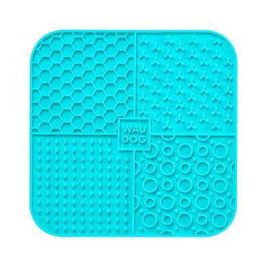 Килимок для злизування WAUDOG Silicone блакитний, 190*190*10мм