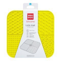 Килимок для злизування WAUDOG Silicone жовтий, 190*190*10мм
