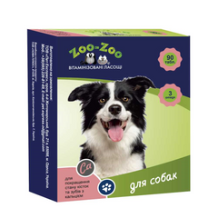 Ласощі вітамінізовані ZOO-ZOO для собак з кальцієм , 90табл