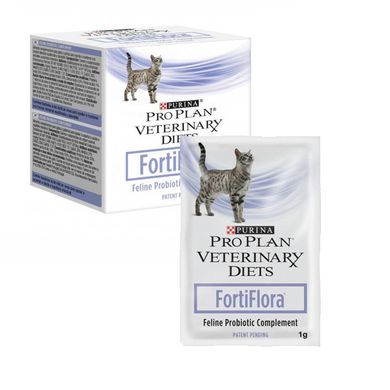 ФортиФлора ПроПлан FortiFlora ProPlan пробиотик для поддержки микрофлоры ЖКТ у кошек, 1г
