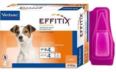 Еффітікс S краплі від бліх, кліщів, комарів, мух, волосоїдів для собак вагою від 4 до 10 кг, 1 піпетка