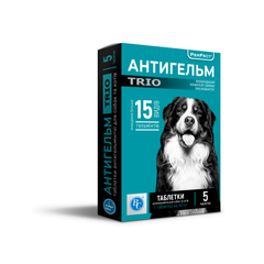 Антигельм TRIO таблетки для собак, 5табл.