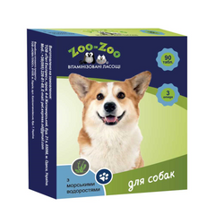 Лакомство витаминизированное ZOO-ZOO для собак с морскими водорослями, 90табл.