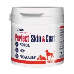 Перфект Скін&Коут+Біотин Gigi Perfect Skin&Coat+Biotin порошок для підтримки здоров'я шкіри для котів та собак, 100г