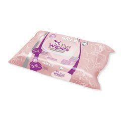 Гигиенические влажные салфетки Gill's Talc Croci тальк для кошек и собак, 40 шт/уп