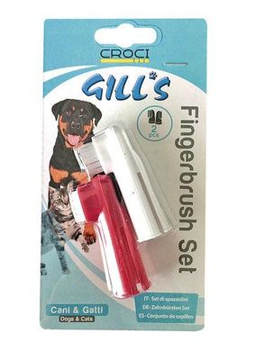 Зубна щітка GILL'S для догляду за порожниною рота собак, 2шт. в наборі
