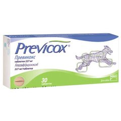 Превікокс L 227 мг PREVICOX нестероїдний протизапальний засіб для собак, 30 таблеток