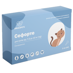 Сефорте 1 мл для котів вагою 7,5 - 10 кг, 1 піпетка