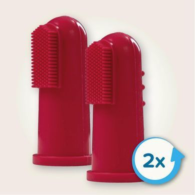 Зубна щітка Finger Toothbrush Beaphar на палець для чищення зубів у собак, 2 шт