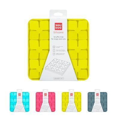 Килимок для пошуку корму WAUDOG Silicone жовтий, 205*205*17мм