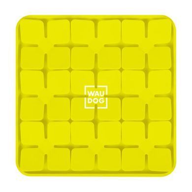 Килимок для пошуку корму WAUDOG Silicone жовтий, 205*205*17мм