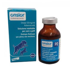 Онсіор 20 мг/мл протизапальний розчин для ін'єкцій, 20 мл