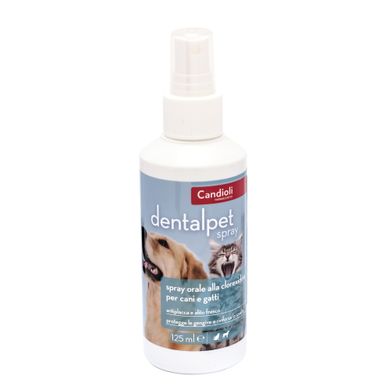 ДенталПет Кандиоли спрей для зубов и десен кошек и собак, 125мл