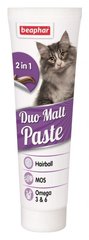 Двойная Дуо Малт паста Duo Malt Paste Beaphar для кошек выведение шерсти, 100г