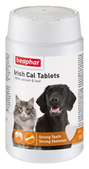 Айриш Каль Beaphar Irish Cal Tablets таблетки с кальцием и фосфором для кошек и собак, 150табл.