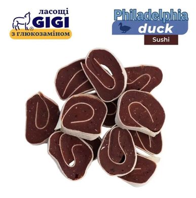 Лакомство Роллы Филадельфия из утки Philadelphia Duck Sushi Gigi для собак, 340г