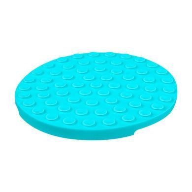 Килимок для злизування та повільного годування WAUDOG Silicone блакитний, 211*211*30мм