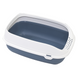 Туалет с рамкой BETA PLUS SMALL для кошек, 43*31*16см, темно-синий