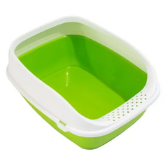 Туалет с рамкой BETA PLUS SMALL для кошек, 43*31*16см, зеленый