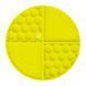 Килимок для злизування та повільного годування WAUDOG Silicone жовтий, 211*211*30мм