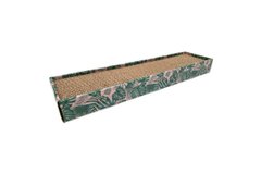 Кігтеточка гофрований картон Croci Texture для котів, 48х12х5 см, листя