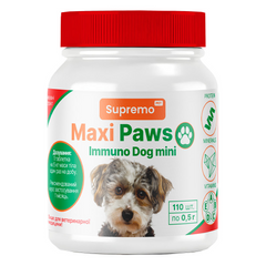 Витамины MAXI PAWS поддержка иммунитета для собак маленьких пород, 110 табл