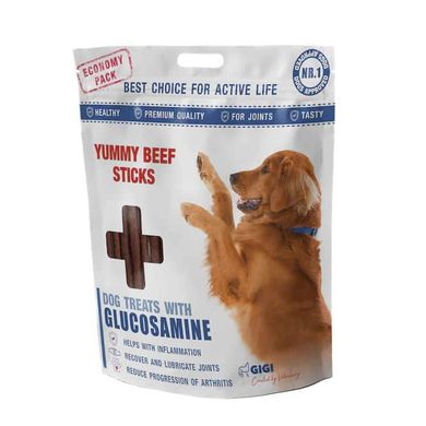 Лакомство Аппетитные палочки из говядины Yummy Beef Sticks Gigi для собак, 85г