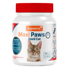 Витамины MAXI PAWS для стерилизованных кошек, 110 табл