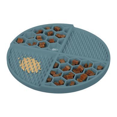 Коврик для слизывания и медленного кормления WAUDOG Silicone серый, 211*211*30мм