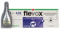 Флевокс 4,02 мл капли от клещей и блох для собак весом от 40 до 60 кг, 1 пипетка