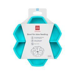 Миска для повільного годування WAUDOG Silicone блакитний, 450мл