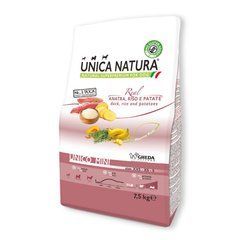 Сухой корм Unica Natura Unico Maxi для собак больших пород с уткой, рисом и картофелем, 7,5кг