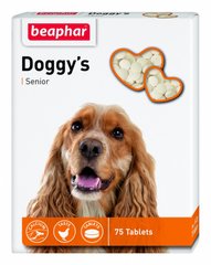 Доггіс Сеньйор Doggy's Senior Beaphar ласощі  для собак віком від 7 років,  75 табл