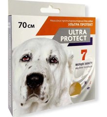 Ошейник Ультра Протект от блох и клещей для мелких пород собак, 7 месяцев защиты, длина 70 см