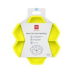 Миска для повільного годування WAUDOG Silicone жовтий, 450мл