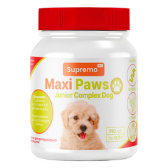 Витамины MAXI PAWS комплекс для собак юниоров, 110 табл