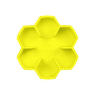 Миска для повільного годування WAUDOG Silicone жовтий, 450мл