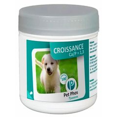 Вітамінно-мінеральний комплекс для дорослих собак та цуценят Ceva Pet Phos Croissance CA/P=1.3, 100 таб.