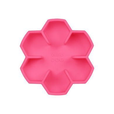 Миска для медленного кормления WAUDOG Silicone розовый, 450мл