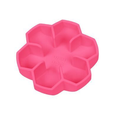 Миска для медленного кормления WAUDOG Silicone розовый, 450мл