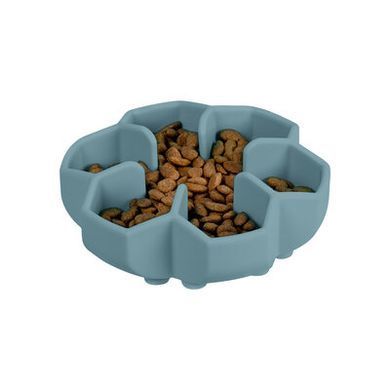 Миска для повільного годування WAUDOG Silicone сірий, 450мл
