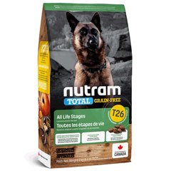 T26 Сухой корм Nutram Total GF Холистик для собак всех жизненных стадий с ягненком и чечевицей беззерновой, 20кг