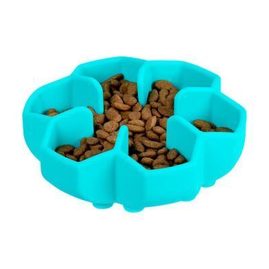Миска для повільного годування WAUDOG Silicone блакитний, 750мл