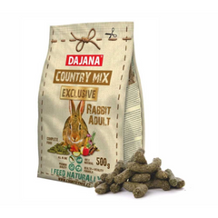 Корм для дорослих декоративних кроликів Adult Country mix EXCLUSIVE, 500г