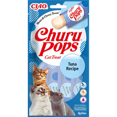 Лакомство для кошек INABA "Churu Pops" с тунцем, 4*15 гр