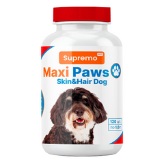 Витамины MAXI PAWS кожа и шерсть для собак, 120 табл