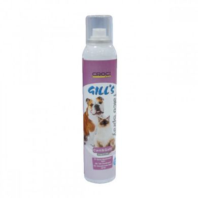 Дезодорант-спрей GILL'S с тальком для котов и собак, 250мл